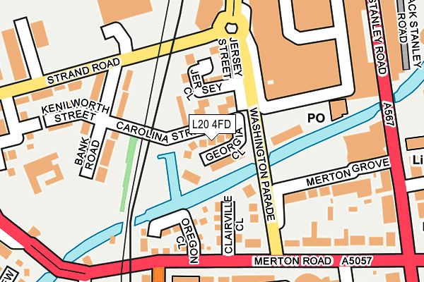 L20 4FD map - OS OpenMap – Local (Ordnance Survey)