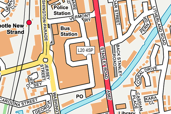 L20 4SP map - OS OpenMap – Local (Ordnance Survey)