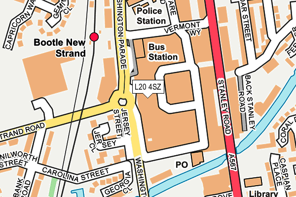 L20 4SZ map - OS OpenMap – Local (Ordnance Survey)