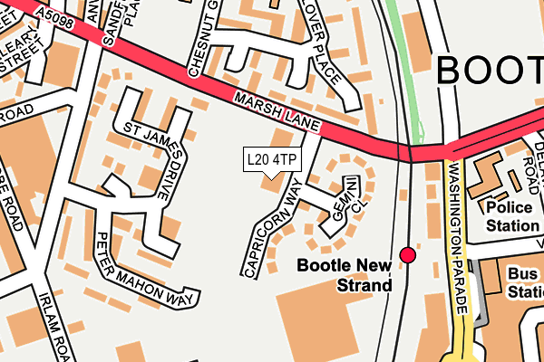 L20 4TP map - OS OpenMap – Local (Ordnance Survey)