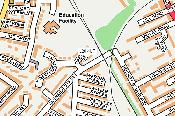 L20 4UT map - OS OpenMap – Local (Ordnance Survey)