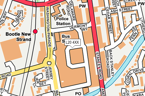 L20 4XX map - OS OpenMap – Local (Ordnance Survey)