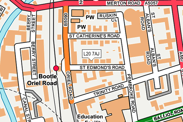 L20 7AJ map - OS OpenMap – Local (Ordnance Survey)