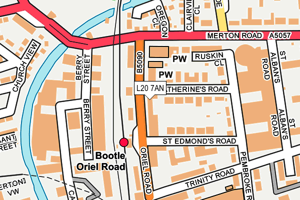 L20 7AN map - OS OpenMap – Local (Ordnance Survey)