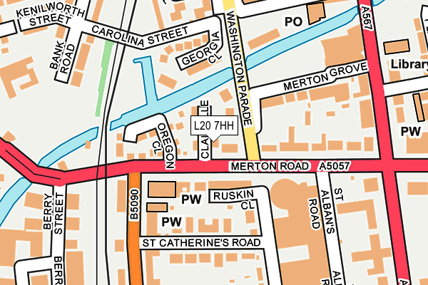 L20 7HH map - OS OpenMap – Local (Ordnance Survey)