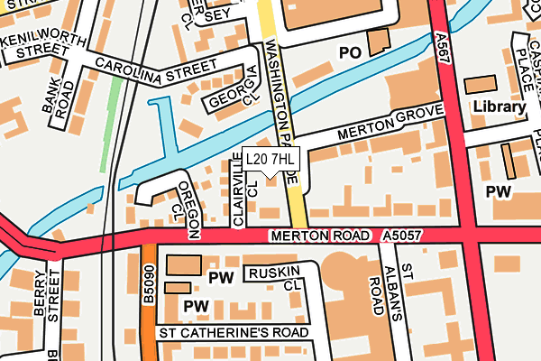 L20 7HL map - OS OpenMap – Local (Ordnance Survey)