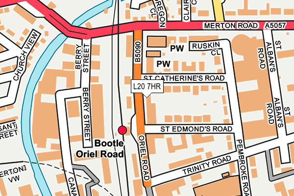 L20 7HR map - OS OpenMap – Local (Ordnance Survey)