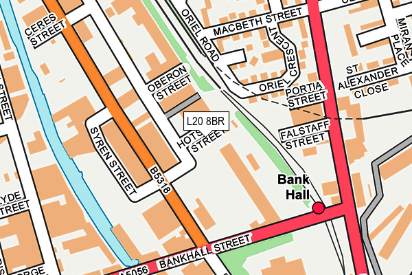 L20 8BR map - OS OpenMap – Local (Ordnance Survey)