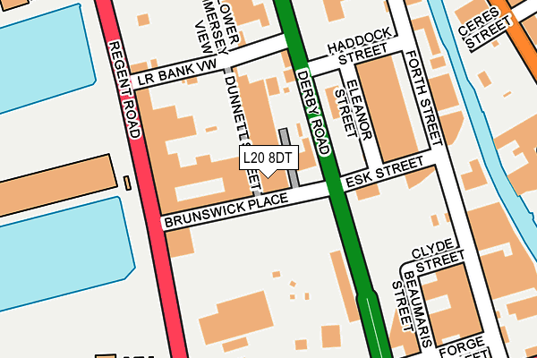 L20 8DT map - OS OpenMap – Local (Ordnance Survey)