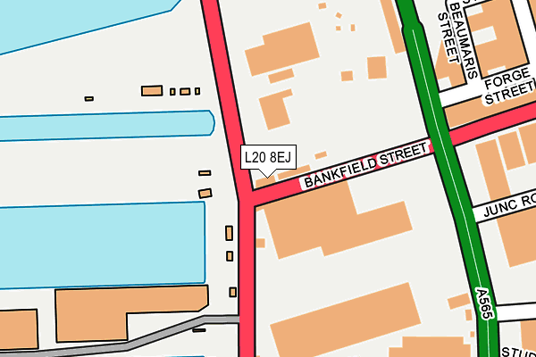 L20 8EJ map - OS OpenMap – Local (Ordnance Survey)