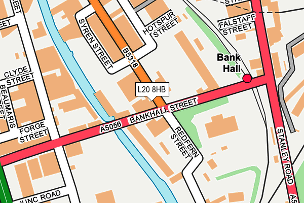 L20 8HB map - OS OpenMap – Local (Ordnance Survey)