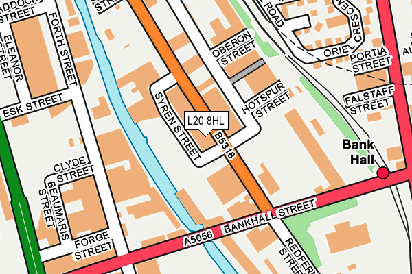 L20 8HL map - OS OpenMap – Local (Ordnance Survey)