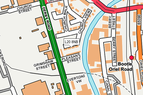 L20 8NB map - OS OpenMap – Local (Ordnance Survey)