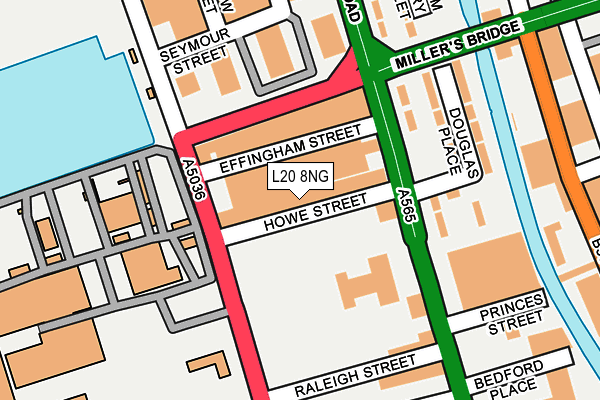 L20 8NG map - OS OpenMap – Local (Ordnance Survey)