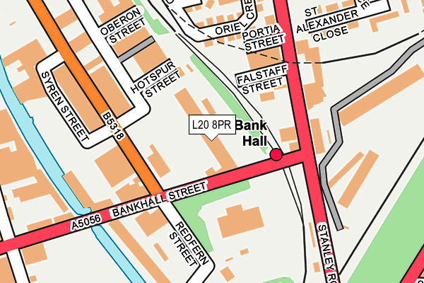L20 8PR map - OS OpenMap – Local (Ordnance Survey)
