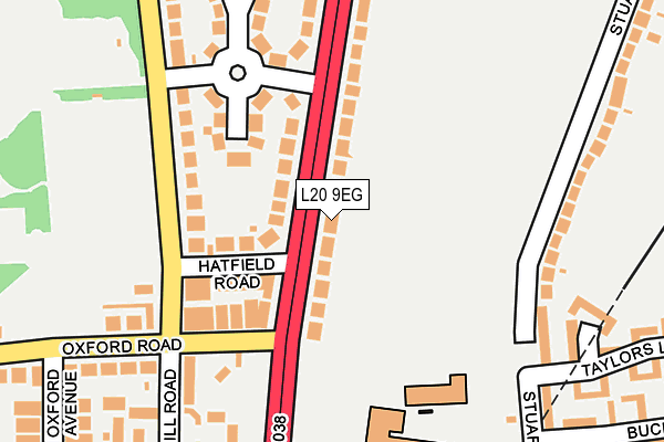 L20 9EG map - OS OpenMap – Local (Ordnance Survey)