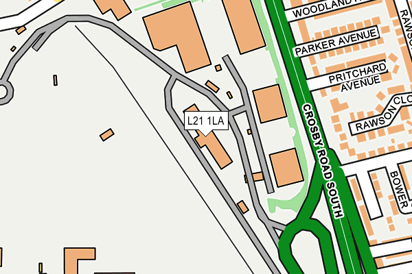 L21 1LA map - OS OpenMap – Local (Ordnance Survey)