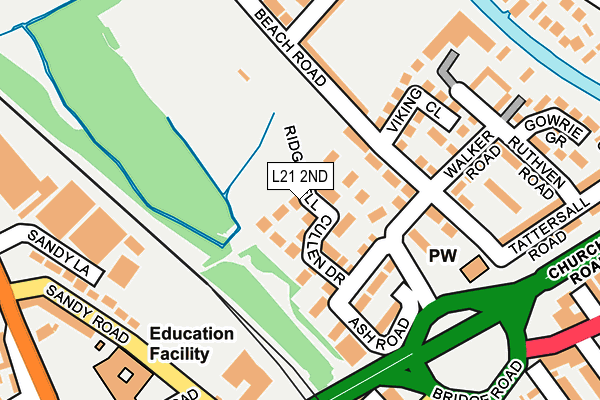 L21 2ND map - OS OpenMap – Local (Ordnance Survey)