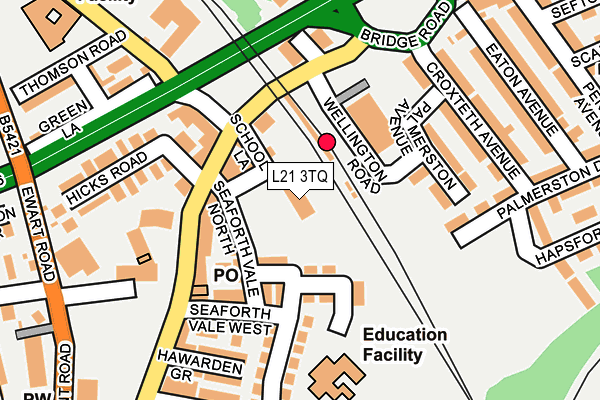L21 3TQ map - OS OpenMap – Local (Ordnance Survey)