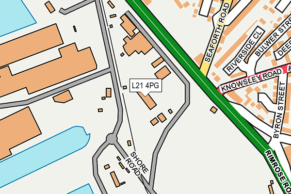 L21 4PG map - OS OpenMap – Local (Ordnance Survey)