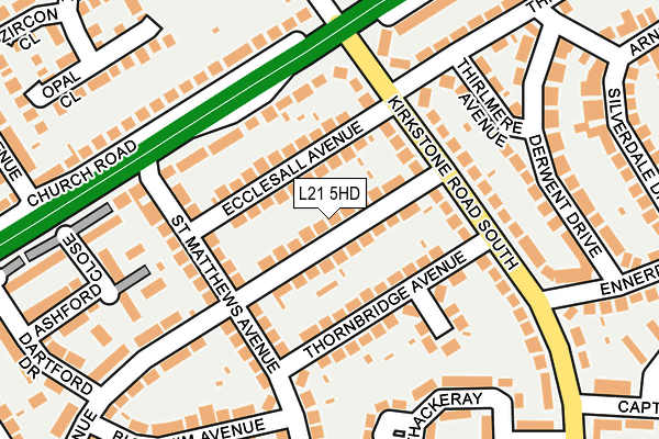 L21 5HD map - OS OpenMap – Local (Ordnance Survey)