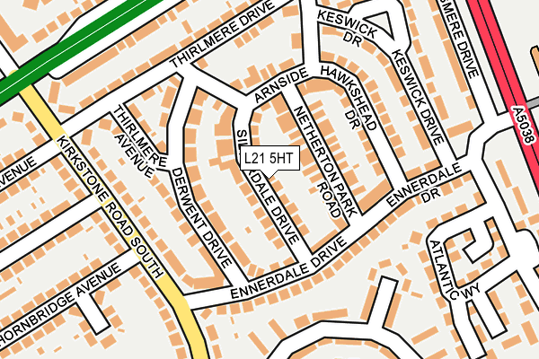 L21 5HT map - OS OpenMap – Local (Ordnance Survey)