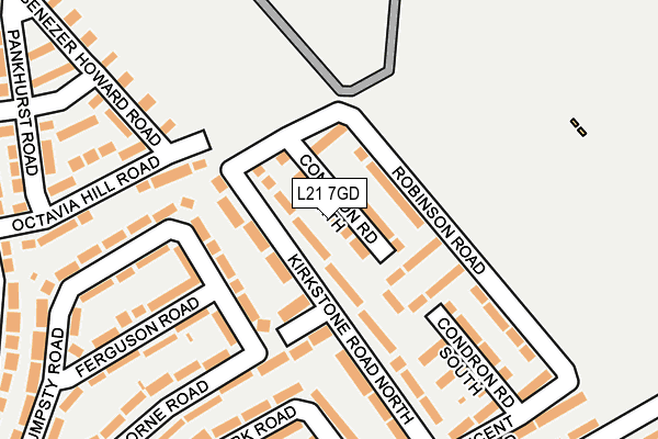 L21 7GD map - OS OpenMap – Local (Ordnance Survey)