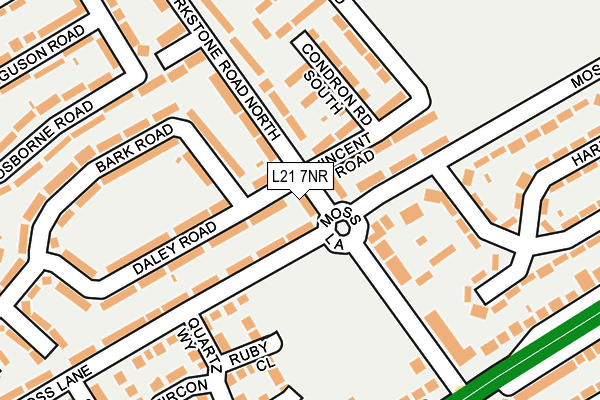 L21 7NR map - OS OpenMap – Local (Ordnance Survey)