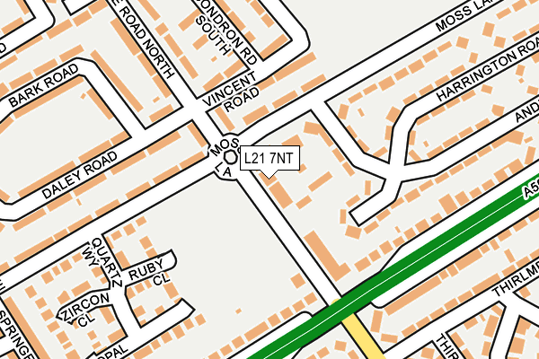 L21 7NT map - OS OpenMap – Local (Ordnance Survey)