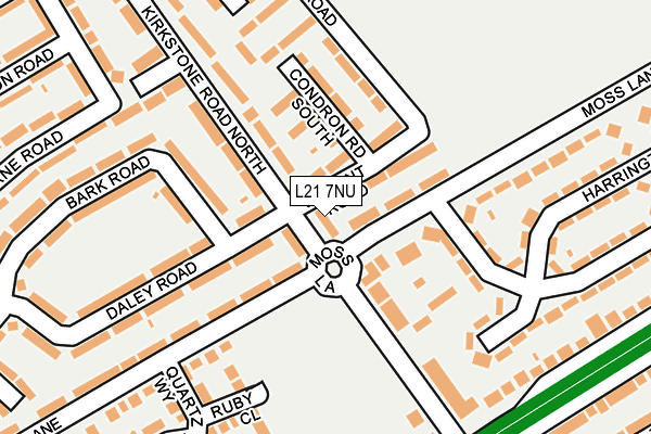 L21 7NU map - OS OpenMap – Local (Ordnance Survey)