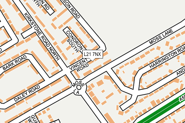 L21 7NX map - OS OpenMap – Local (Ordnance Survey)