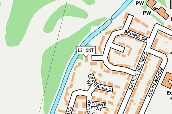L21 9NT map - OS OpenMap – Local (Ordnance Survey)