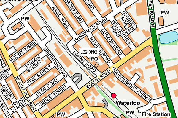 L22 0NQ map - OS OpenMap – Local (Ordnance Survey)