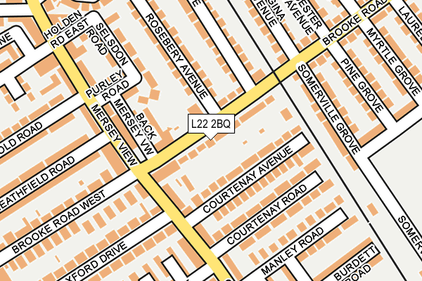 L22 2BQ map - OS OpenMap – Local (Ordnance Survey)