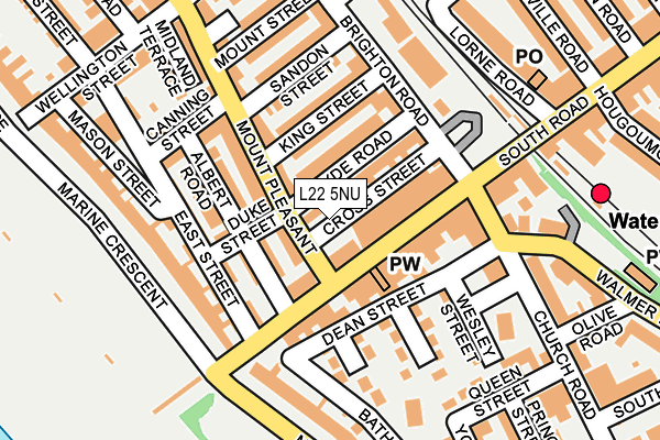 L22 5NU map - OS OpenMap – Local (Ordnance Survey)