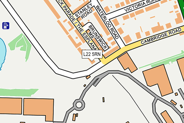 L22 5RN map - OS OpenMap – Local (Ordnance Survey)