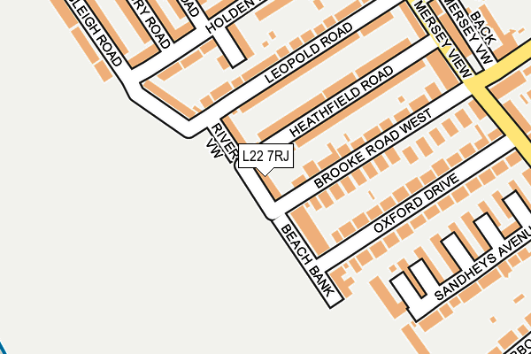 L22 7RJ map - OS OpenMap – Local (Ordnance Survey)