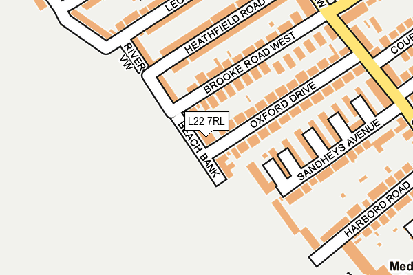 L22 7RL map - OS OpenMap – Local (Ordnance Survey)