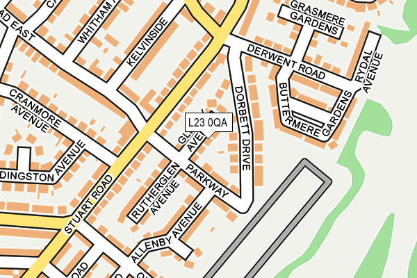 L23 0QA map - OS OpenMap – Local (Ordnance Survey)