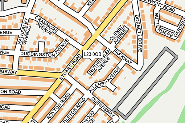 L23 0QB map - OS OpenMap – Local (Ordnance Survey)