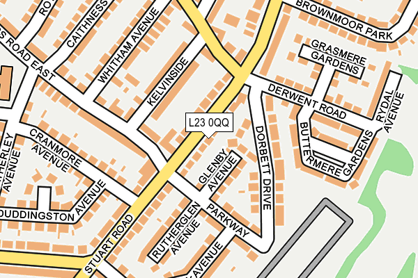 L23 0QQ map - OS OpenMap – Local (Ordnance Survey)