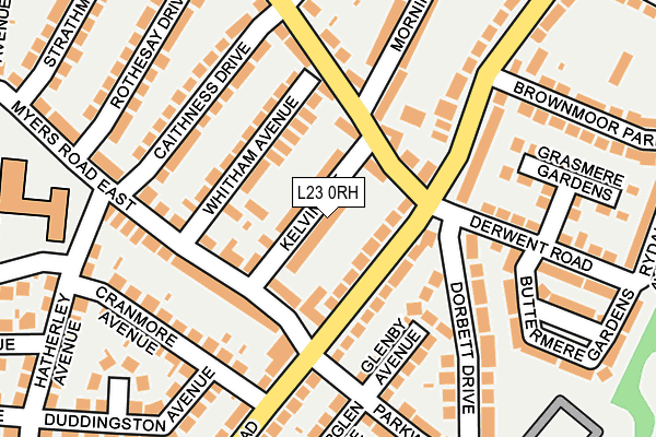 L23 0RH map - OS OpenMap – Local (Ordnance Survey)