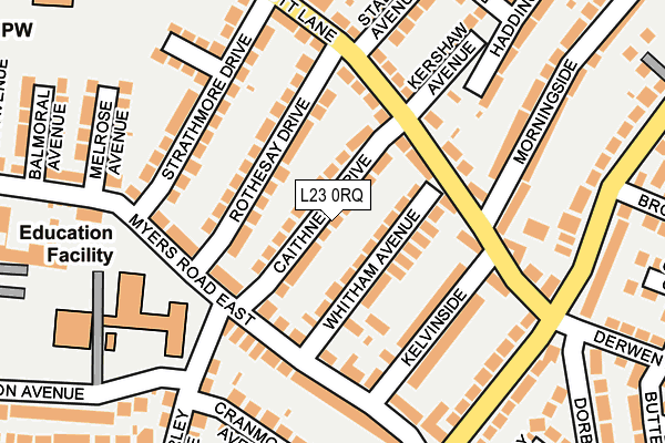 L23 0RQ map - OS OpenMap – Local (Ordnance Survey)
