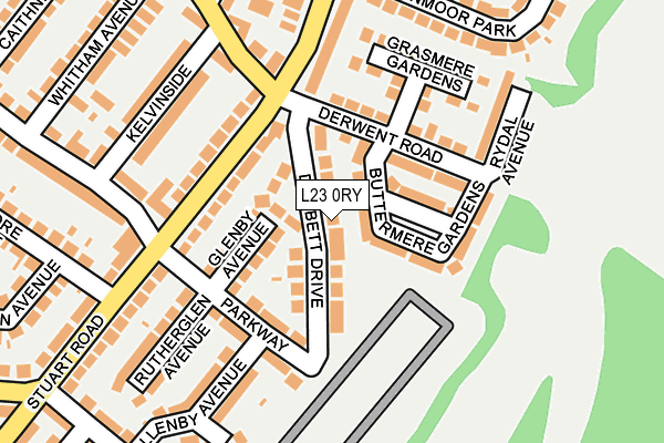 L23 0RY map - OS OpenMap – Local (Ordnance Survey)