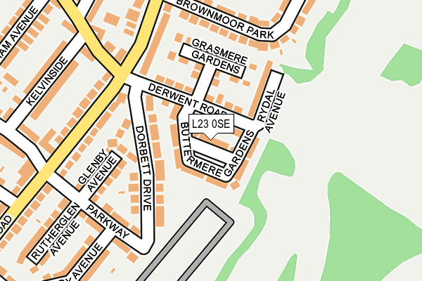 L23 0SE map - OS OpenMap – Local (Ordnance Survey)