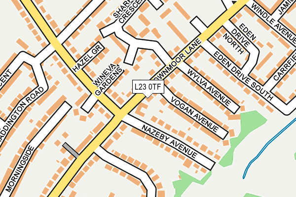 L23 0TF map - OS OpenMap – Local (Ordnance Survey)
