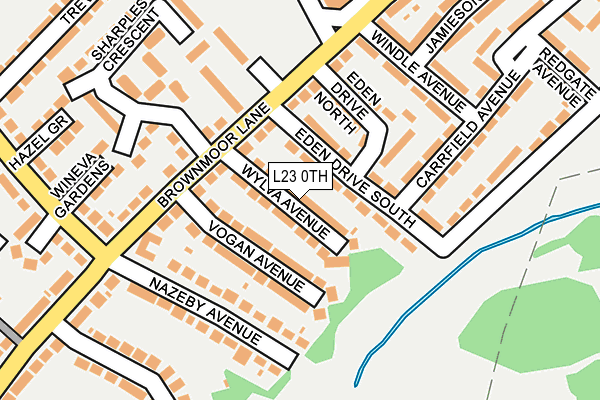 L23 0TH map - OS OpenMap – Local (Ordnance Survey)
