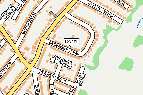 L23 0TL map - OS OpenMap – Local (Ordnance Survey)