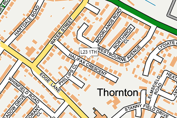 L23 1TH map - OS OpenMap – Local (Ordnance Survey)