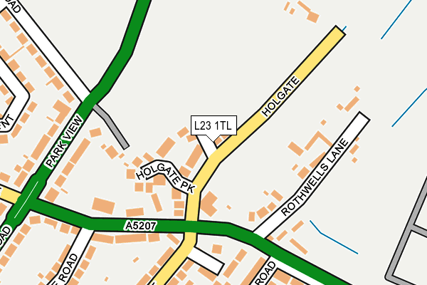 L23 1TL map - OS OpenMap – Local (Ordnance Survey)